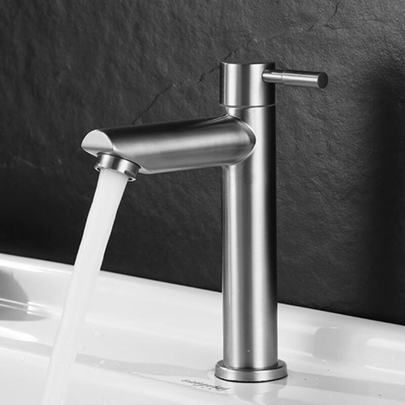 304 Stainless Steel Single Cold Basin Faucet
