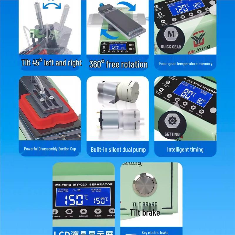 MrYang Screen Separator: Versatile LCD Screen Removal Tool for Straight and Curved Mobile Phone Screens.