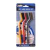Japanese Stove Cleaning Brush Set: 3-Piece Steel Wire Brushes for Rust Removal and Polishing