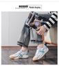 2024 Summer Women's Korean Style Versatile Breathable Flat White Casual Sneakers