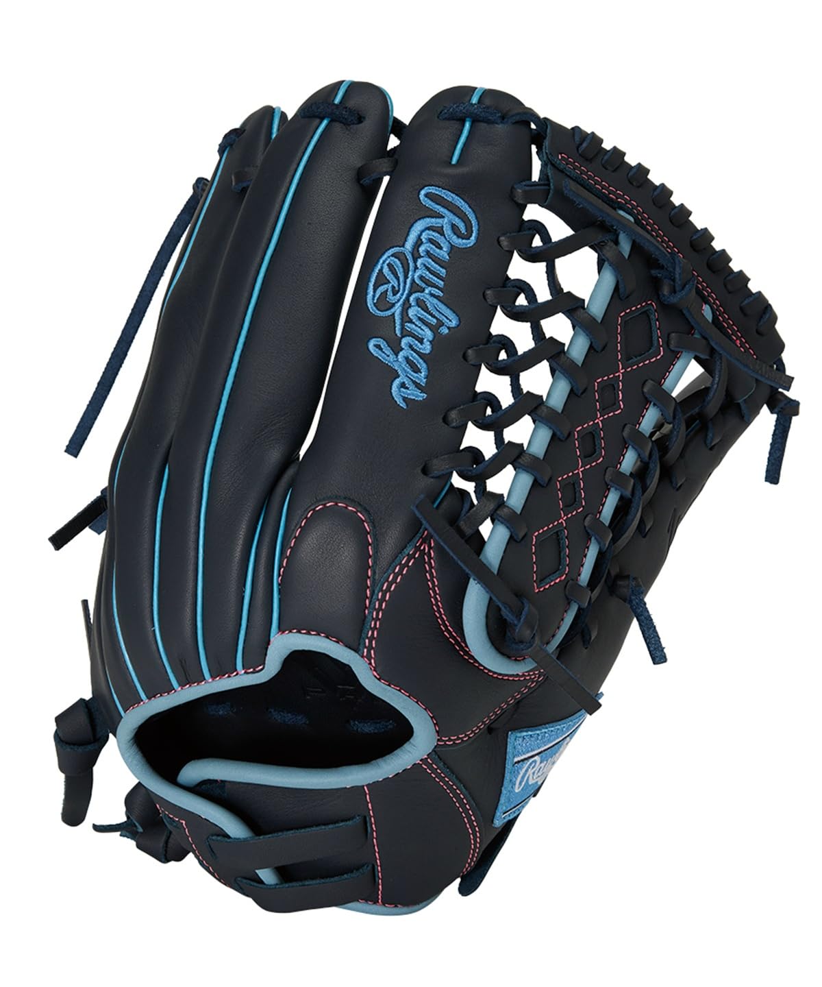 

Rawlings HYPER TECH R2G GS5FHTS65GF Baseball Softball Throw Glove, Glove, Girls Fit, All-Around, Navy, 11.75 inches, Left-Handed