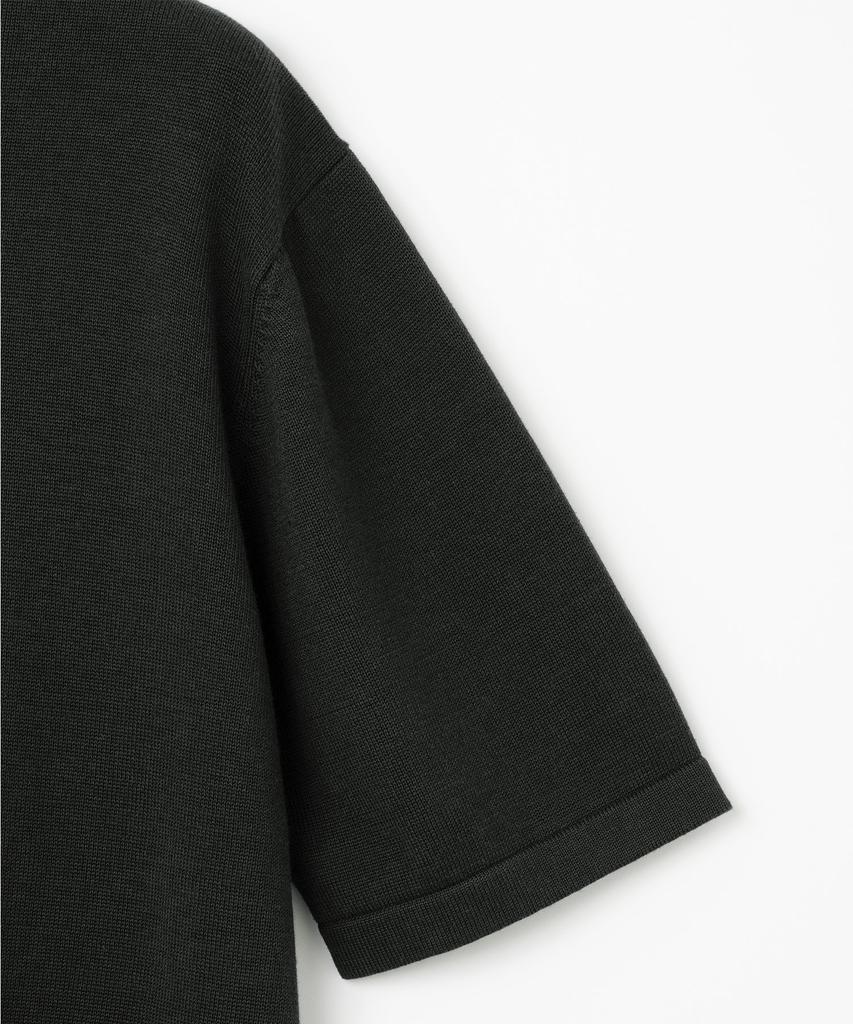 MILLO ARCHIVE Crop Easy Knit [Charcoal]