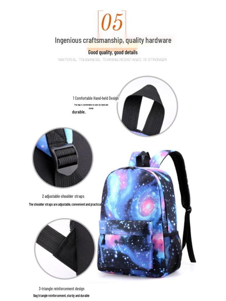 K-POP Demon Hunter Girl Group Children's Backpack, Pencil Case, and Shoulder Bag Set for Middle School Students