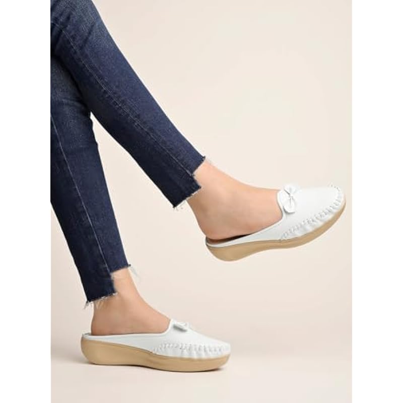 Shoetopia Girls B-1 White Loafer - 6 Uk (Girls-B-1-White)-Eu39 6 UK белый