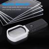 Handheld Magnifier Multifunctional Magnifying Glass 10X/25X Adjustable Magnification Foldable