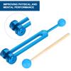 136.1HZ Aluminum Alloy Tuning Fork Wood Hammer Ball Sound Healing Therapy Tool Set