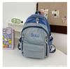 Schoolbag New Trendy Middle School Girls Schoolbag Ins Mori Korean Version Fashionable High-value Large-capacity Lightweight Backpack