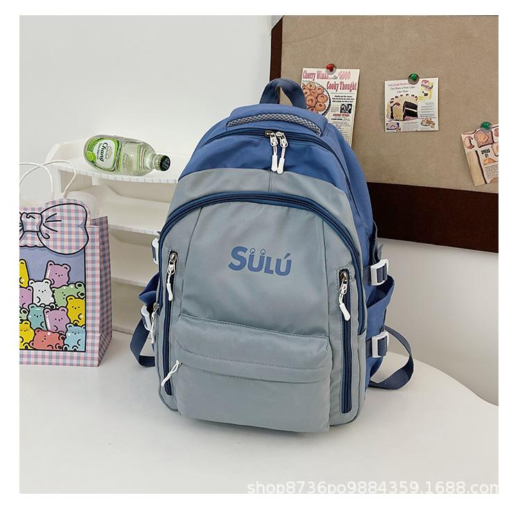 Schoolbag New Trendy Middle School Girls Schoolbag Ins Mori Korean Version Fashionable High-value Large-capacity Lightweight Backpack