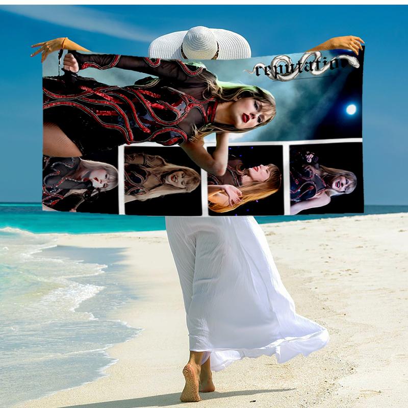 TS Fan Fashion Beach Towel: Ideal for Summer Adventures Soft, absorbent and quick drying suitable for swimming and bathing