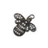 ZHUKOU Exquisite Crystal Bee Animal Pendant for Women's Necklace Earrings Jewelry Accessories model:VD525