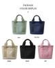 Compact Mille-Feuille Zippered Canvas Tote – Niche Single Shoulder Handbag