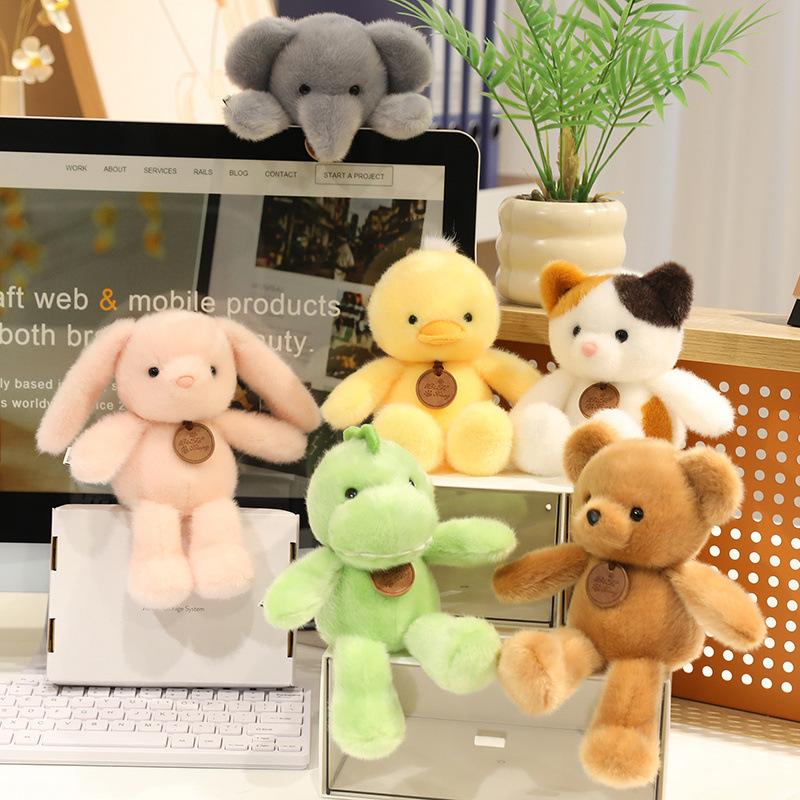 Three-cat Cat Plush Toy Doll Machine Fragrance Table with Running Bear Doll Children's Doll Birthday Gift