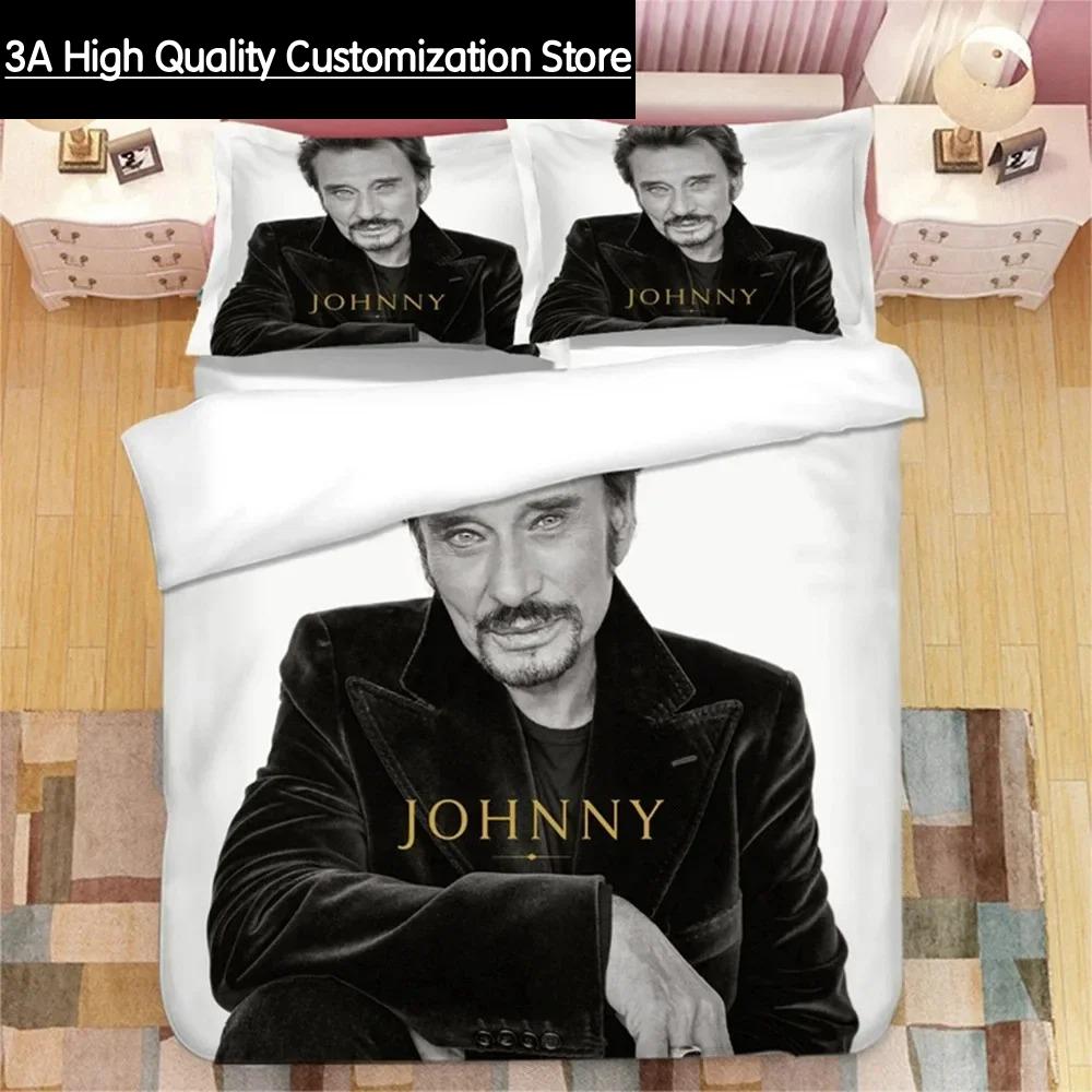 Johnny Hallyday 3D Printed Bedding Set Duvet Covers Pillowcases Comforter Bedding Set Bedclothes Bed Linen