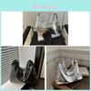 Korean Style Unisex Fashion Letter Embossed Pu Shoulder Bag For Daily Use