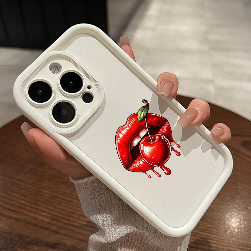 LZ18 Lips Kiss Silicone Phone Case for Xiaomi 11 Lite 5G 14T Redmi 14C 13C A3 Note 12 11 9 10 13 Pro Plus Shockproof Back Cover