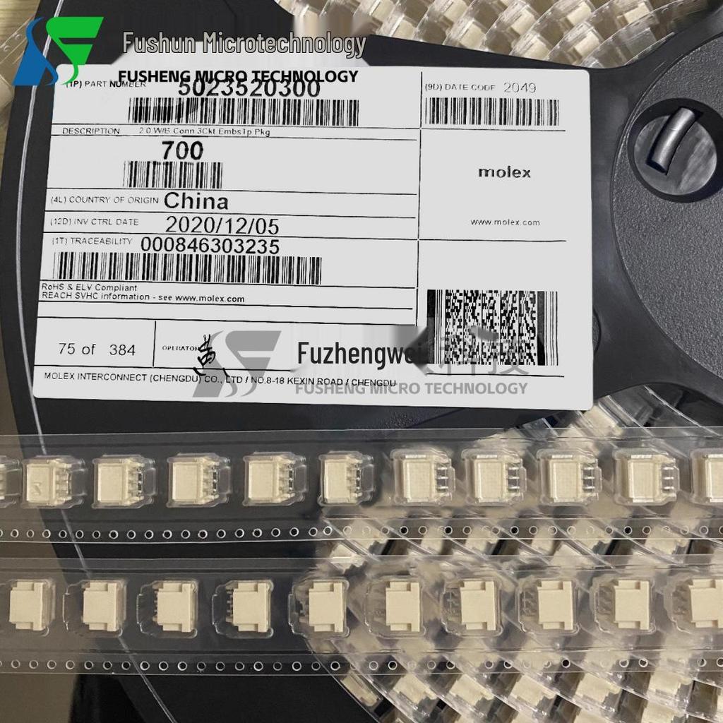 Molex Connector 502352-0300: 3-Pin 2.0mm Pitch Header Available