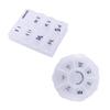 Compact Seven-Compartment Weekly Pill Organizer - Portable Travel Medicine Dispenser