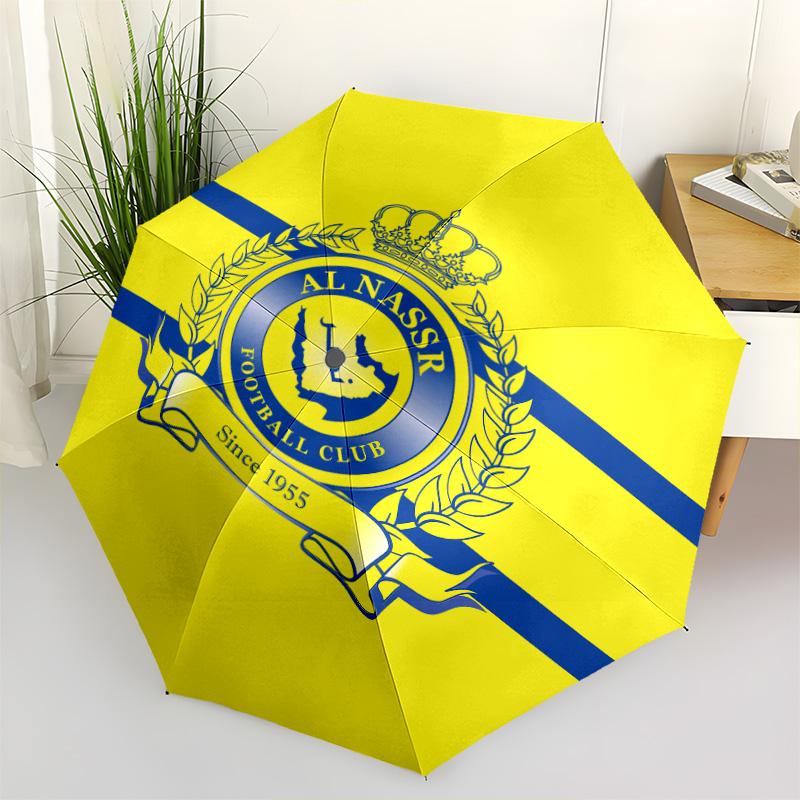 1 PC Automatic Folding Umbrella - Alnassr Pattern Portable Foldable Design With 8 Ribs Christmas Birthday Gifts