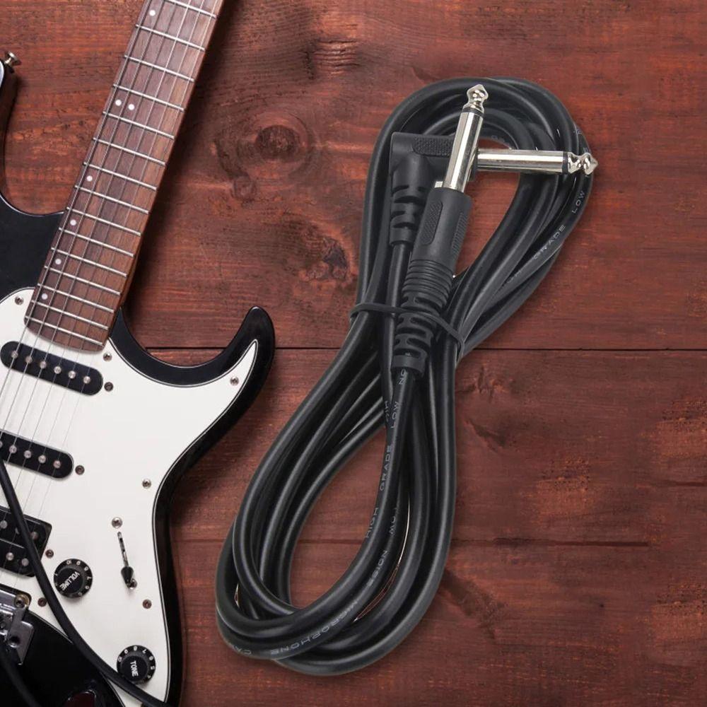 Straight To Right-Angled Electric Guitar Cable Patch Cord Guitar Cord  Keyboard Mixers
