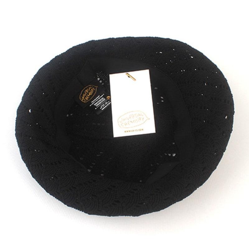 Universal Chemistry Wave Black Knit Beret Beret