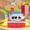 DIY Cube Track Electric Magnetic 3D Tracks Train for Kids Cube Trains STEM Montessori Toy Vehicle Gravity Maze Toy Learning Set