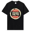 Vintage 1979 Limited Edition Birthday T Shirts Gifts Men Summer T Shirt Tops Men's Graphic T Shirt Clothing Oversized