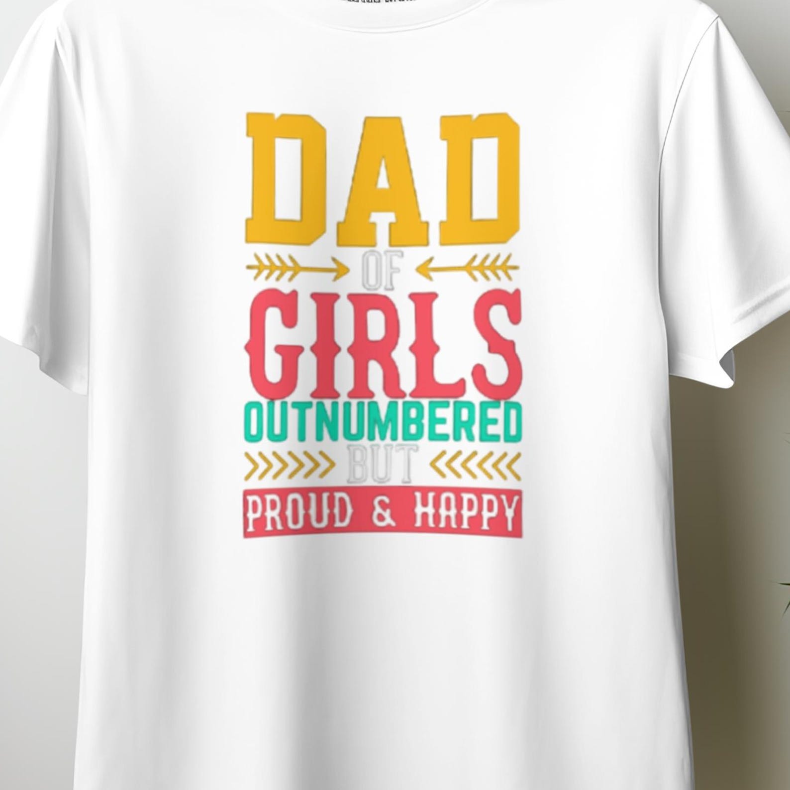 Dad Of Girls Shirt, Girl Dad Tee, Outnumbered Dad Shirt, Funny Father Gift, Proud Dad Tee, Father Daughter Shirt, Daddy Life Gift4 3XL