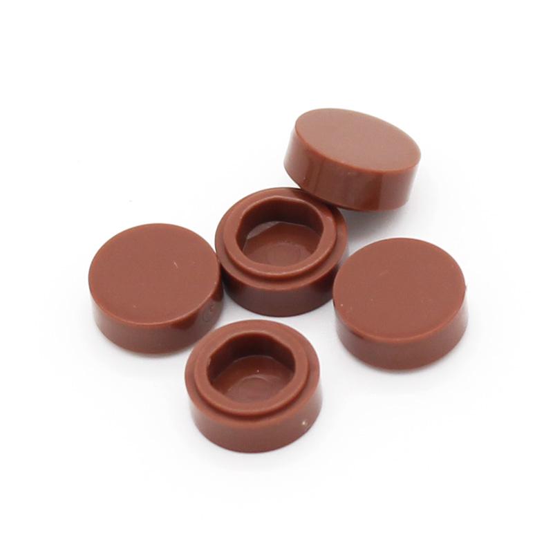 

98138 Кирпичная плитка круглая 1X1 строительный блок развивающие игрушки DIY подарки аксессуары совместимы со всеми брендами строительные блоки 100 pieces