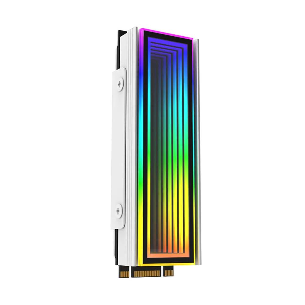 Радиатор для SSD M.2 5V 3PIN ARGB Синхронизация Компьютерный 2280 Радиатор для SSD M.2 Охладитель Тепла ПК RGB Охладитель для M.2 Nvme Алюминиевый Сплав Радиатор