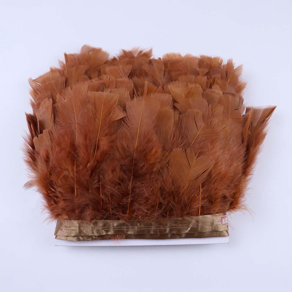 Feather 10-15Cm Large Flat Cloth Edge Stage Clothing Material Turkey Feather Cloth Belt Car Doll Diy Decoration