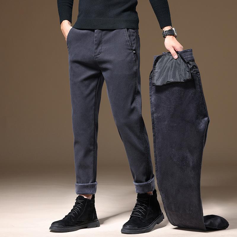Boutique men's pants do not pick the body straight trousers men's elastic and comfortable versatile light business casual pants men's