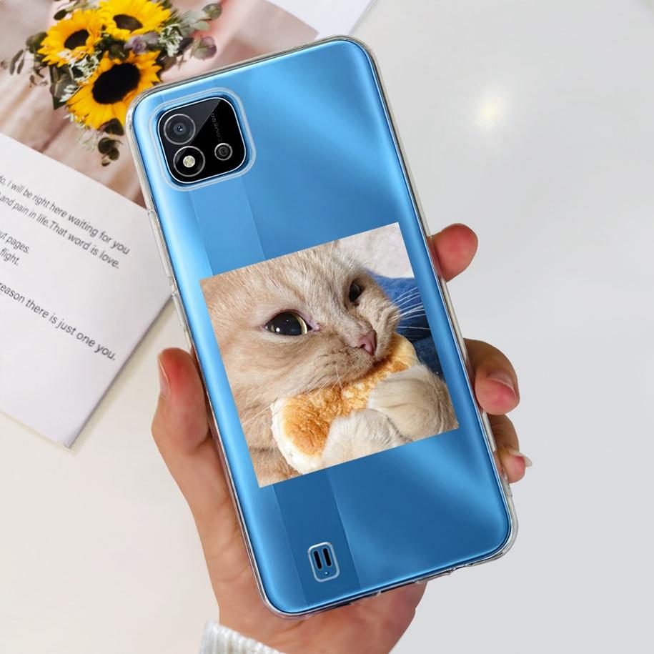 For Cover Realme C11 2021 Case Fashion Marble Love Heart Silicone Soft TPU Phone Back Cover For Realme C11 RMX2185 C20 C20A Capa
