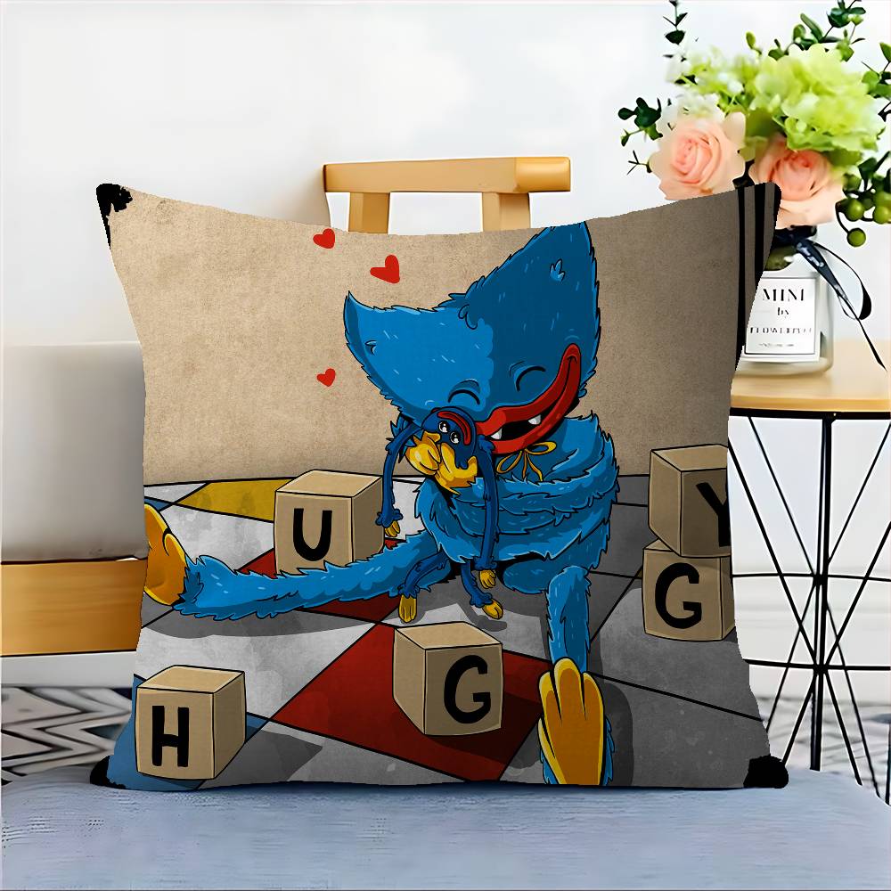 H-Huggy W-Wuggy Pillow Anime Pillow Sofa Bed Head Pillow Cover Cushion Cover 45x45 Cm Fashion