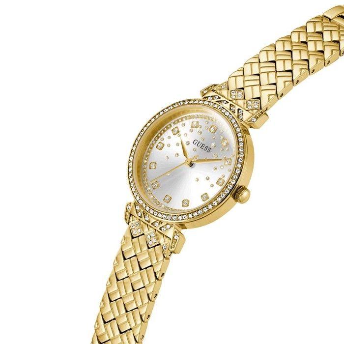 Montre - GUESS - GW0763L2 - Acier inoxydable doré - Zircons - Quartz japonais