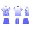 Unisex Badminton Sport Jersey Set Short Sleeve Training Uniform Team Competition