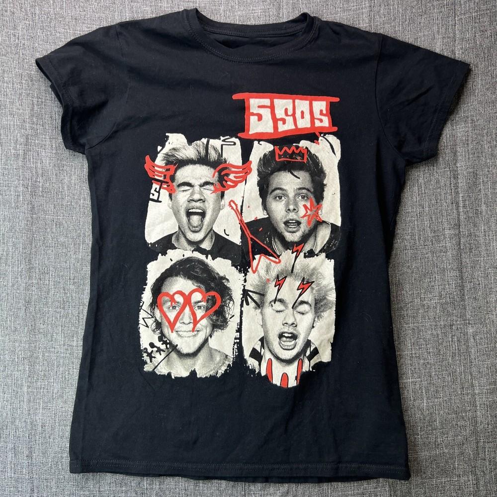 

5 Seconds of Summer Лицевая повязка Музыка S-5XL SE353 Унисекс Футболка XXL