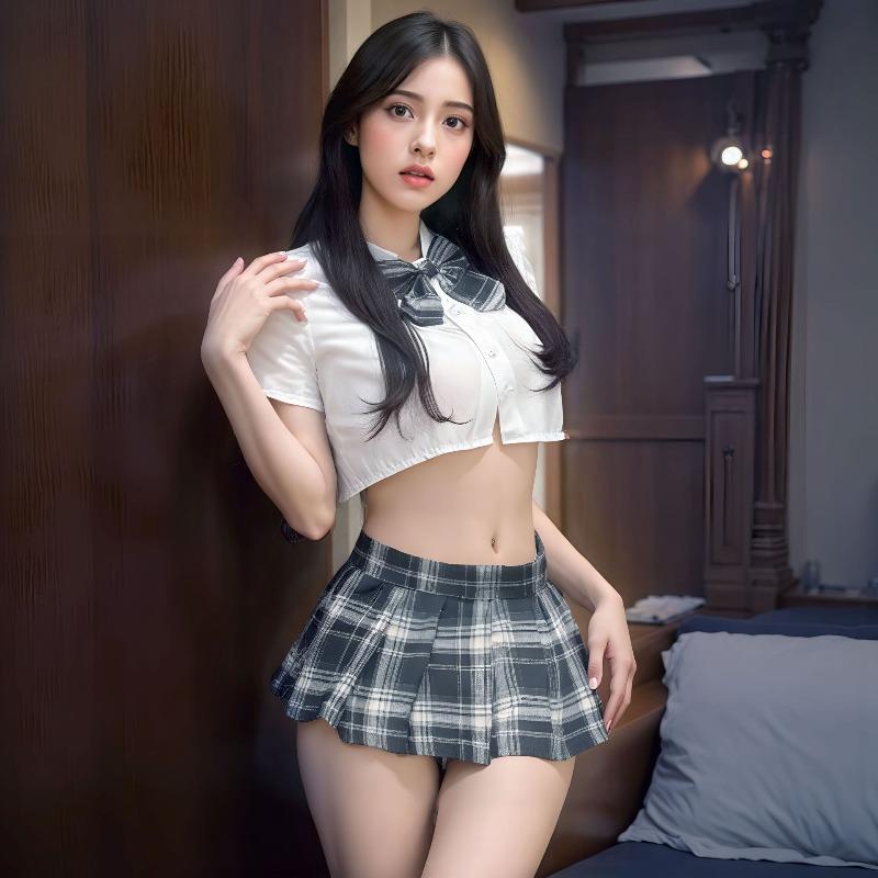 Female Sexy Campus JK Uniform College Seduction Pure Lust Pleated Skirt Sexy Lingerie