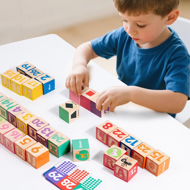 Wooden Number Puzzle Blocks For Early Learning And Cognitive Development For Toddlers