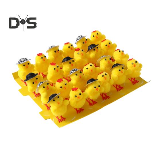 

24/36 шт. пасхальные меховые цыплята, очаровательный внешний вид, мини-размер, широкое применение, пушистые мягкие плюшевые игрушки, пасхальные цыплята, украшения для вечеринок B