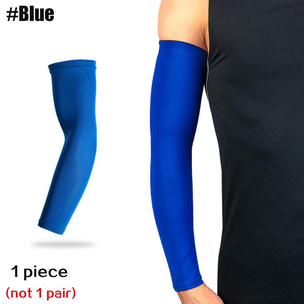 1 Pcs Sports Arm Compression Sleeve Basketball Cycling Arm Warmer Summer Running Uv Protection Volleyball Sunscreen Bands Unisex