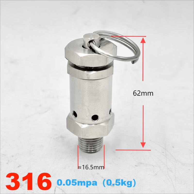 

Rongyu 316L Stainless Steel Sanitary Safety Valve