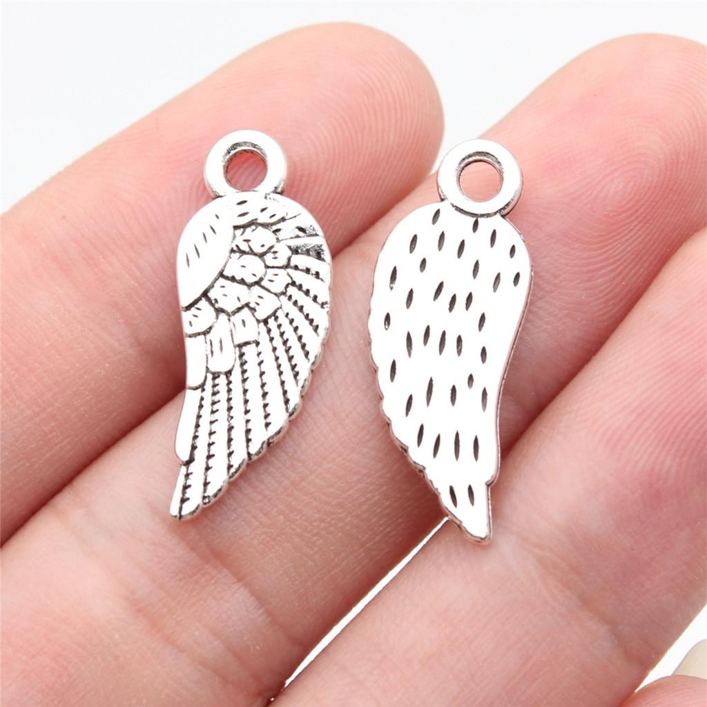 Small Angel Wings Fairy Detail Charm Antique Bronze Zinc Alloy Jewelry Making Supplies Jewelry Making Accessory Charms