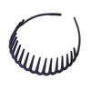 Teeth Headbands for Girls Women Plastic Hair Comb Headbands Wave shape Elastic Headbands for Thick Hair