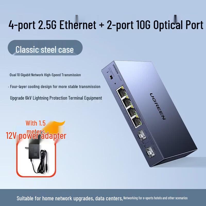 

UGREEN CM955-75294 2.5G Ethernet Switch