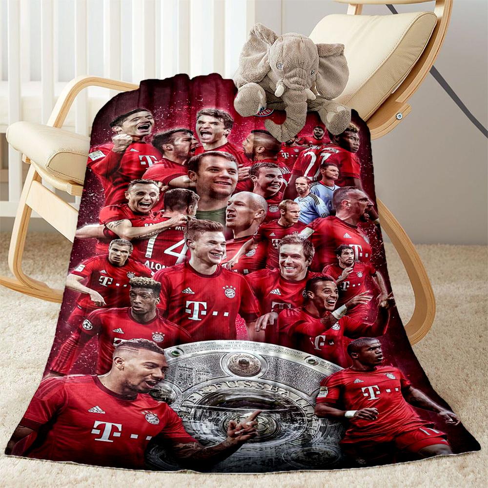 Bayern Munich Blanket Soft Warm Cozy Perfect for Bedding Couch Livingroom for All Seasons Modern Style Ideal Gift For Birthday Valentine'S Day