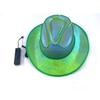 Cosplay Party Hats Neon Halloween Hats Colorful Western Cowboy Hat LED Luminous Cowboy Hat  Kids