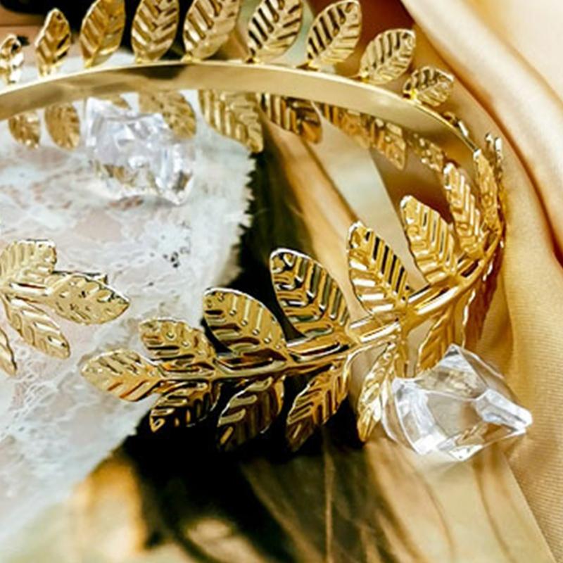 Retro Greek Roman Open Ended Leaf Shape Bracelet Armband Upper Arm Cuff Armlet Festival Bridal Bikini Dance Jewelry