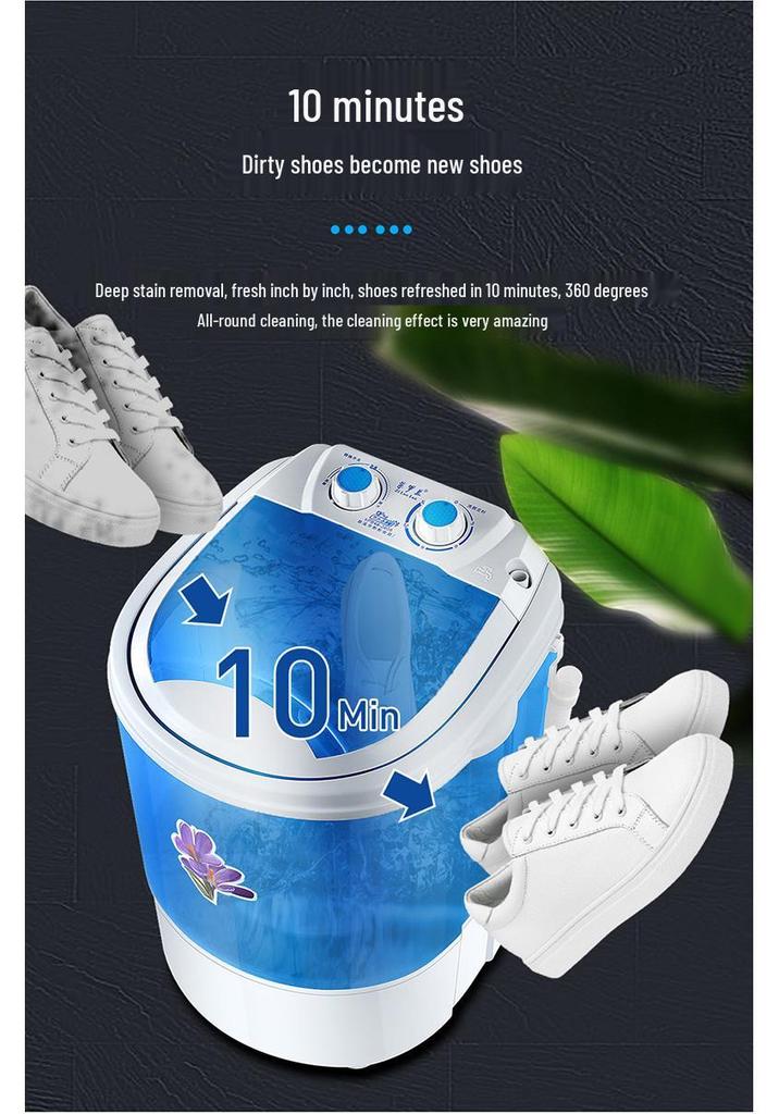 Compact Shoe Washer & Deodorizer - Lazy Style Shoe Cleaning Machine
