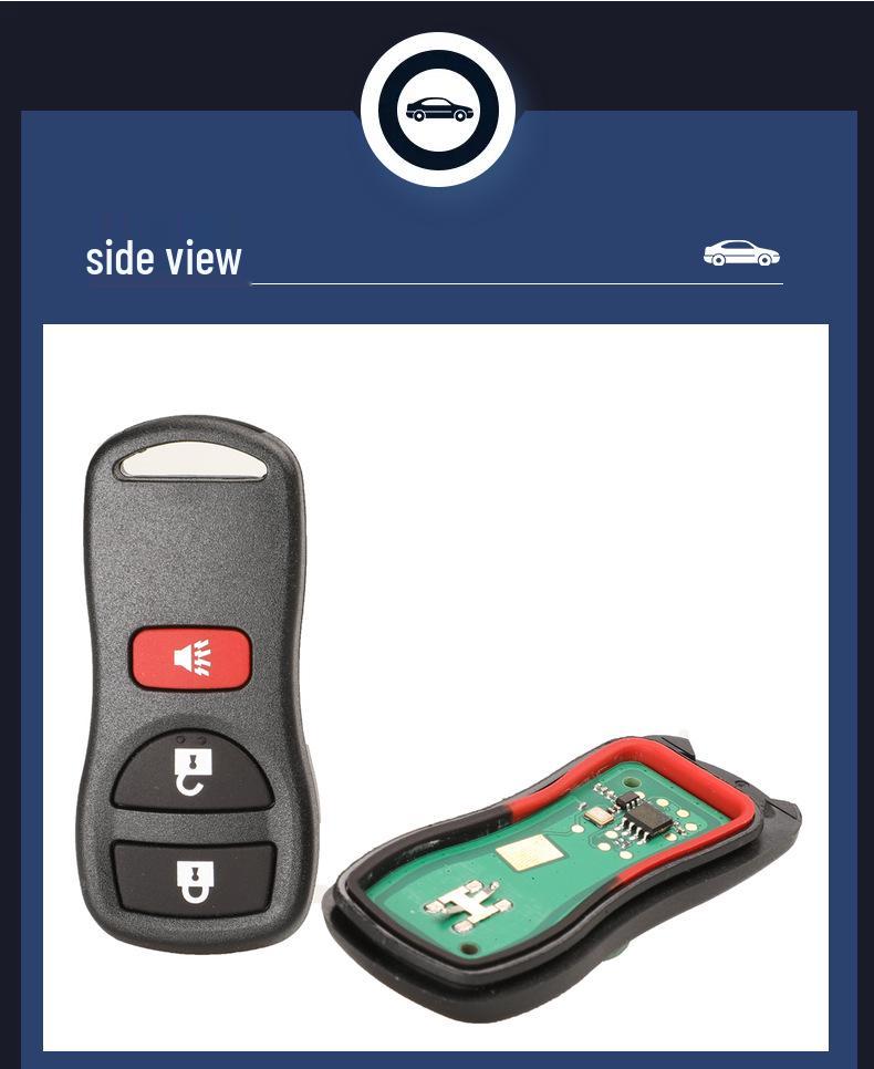Compatible with Nissan RC Car Key 3/4-Button KBRASTU15, 315/433MHz