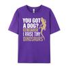 Funny Bearded Dragon Lizard Funny I Raise Tiny Dinosaurs Mens Clothing 2025 Comfortable Graphic T Shirts Printed On